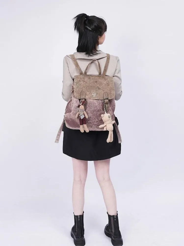 Retro genuine leather school bag【s0000003308】