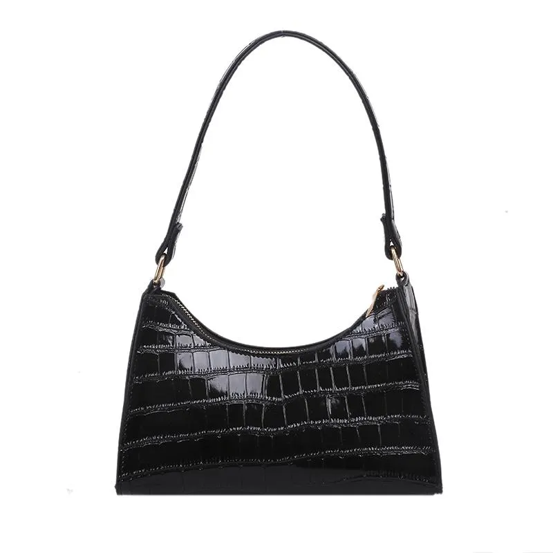 Retro Reptile Skin Pattern Shoulder Tote Bag