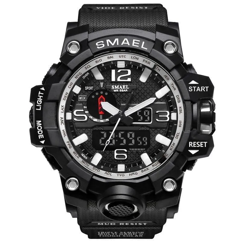 Rugged Sports Watches for Men with Digital and Analogue Display