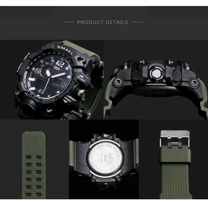 Rugged Sports Watches for Men with Digital and Analogue Display