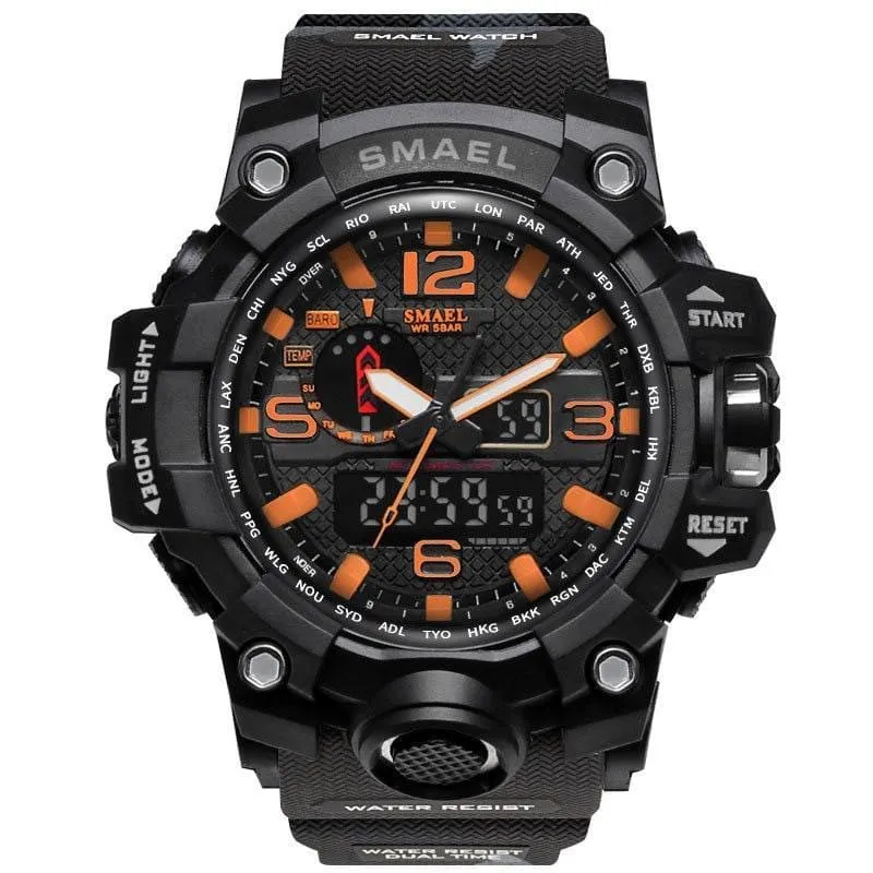 Rugged Sports Watches for Men with Digital and Analogue Display