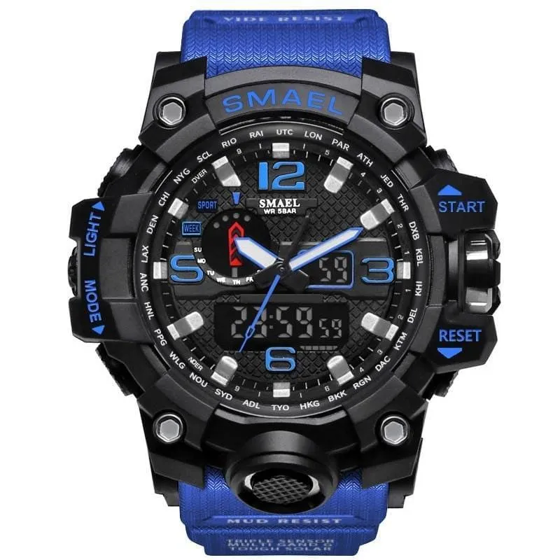 Rugged Sports Watches for Men with Digital and Analogue Display