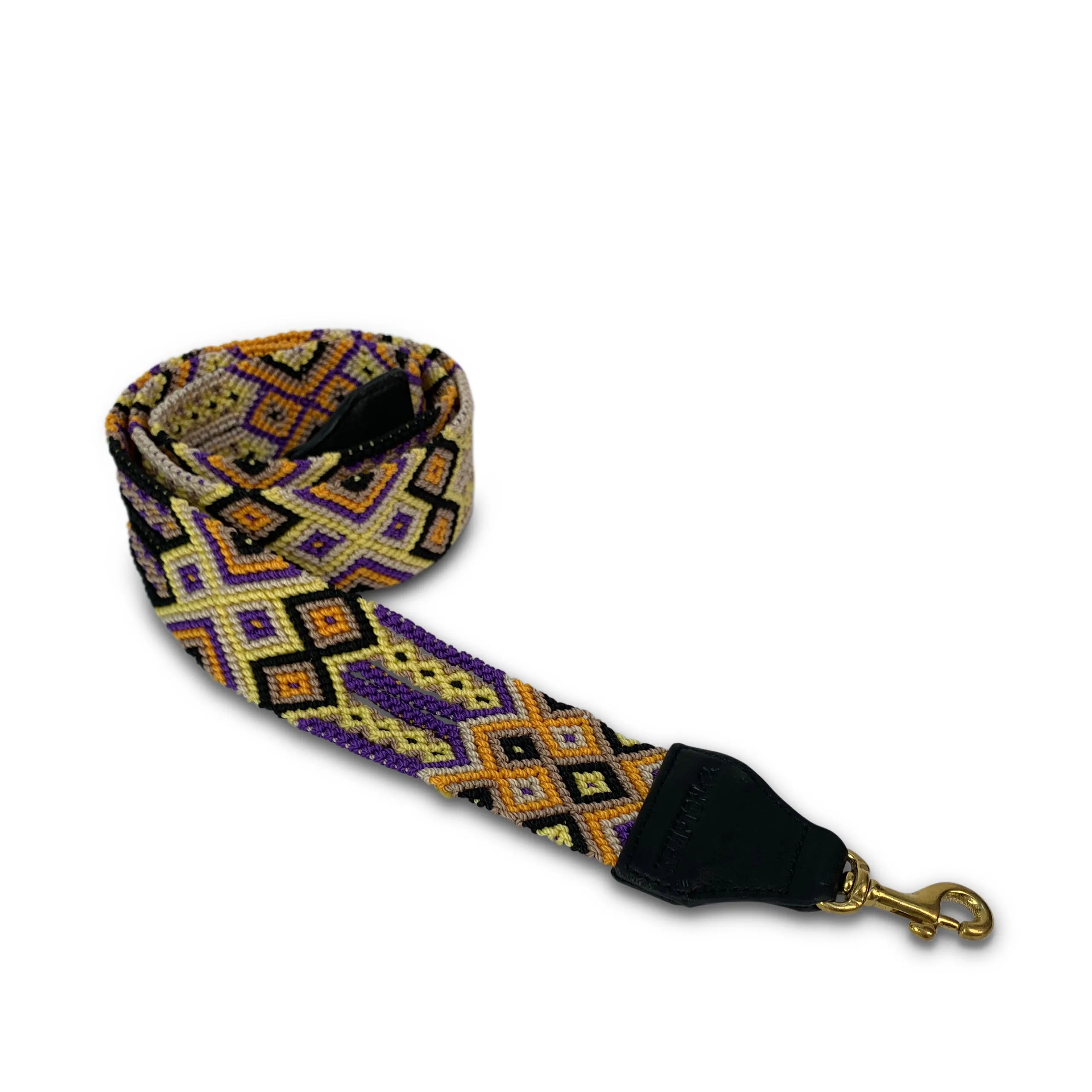 Saffron and Purple Bag Strap