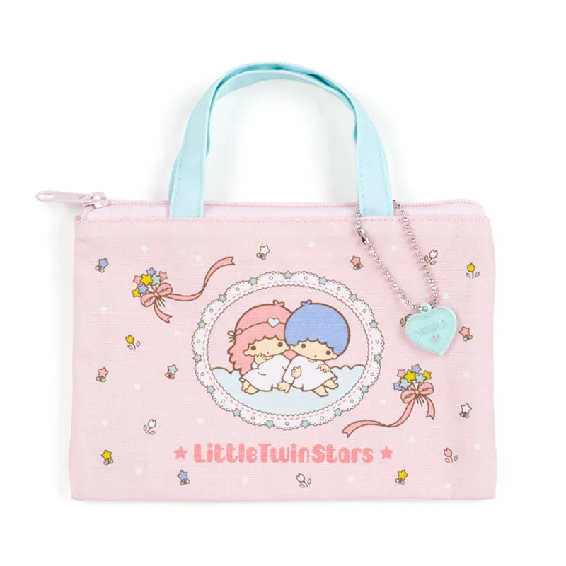 Sanrio Characters Vintage Style Flat Pouch with Handle