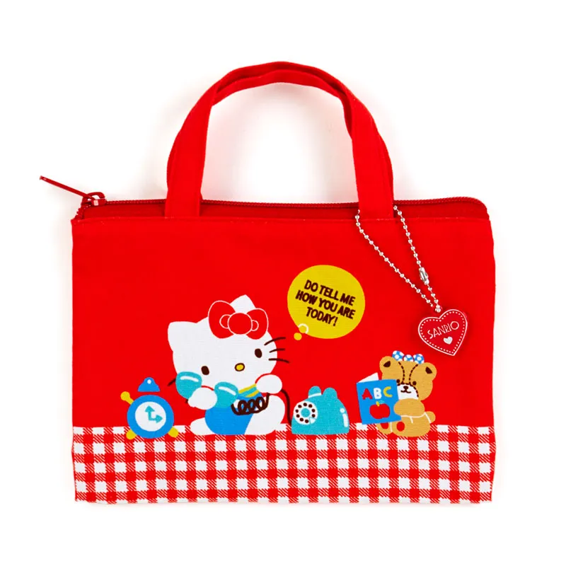 Sanrio Characters Vintage Style Flat Pouch with Handle