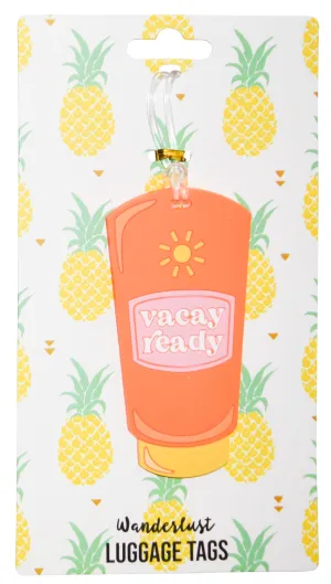 Silicone Luggage Tag Sun Tan Lotion