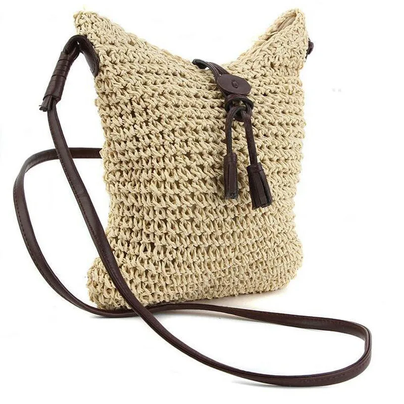 Tassel Bohemian Straw Shoulder Bag