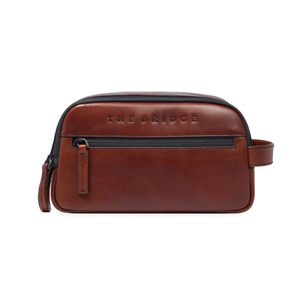 The Bridge Damiano Leather Toiletry Bag