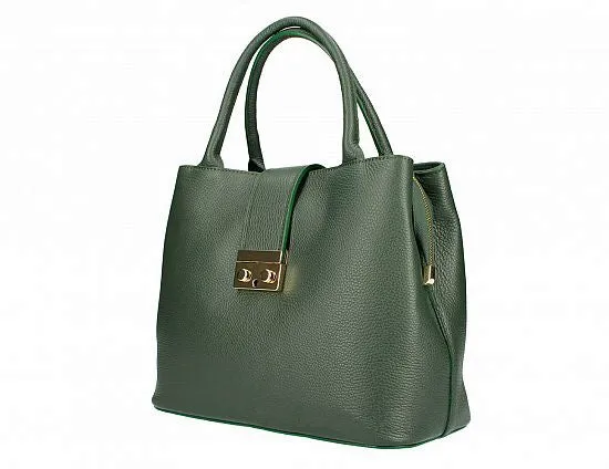 Timeless Tote with Latch Accent