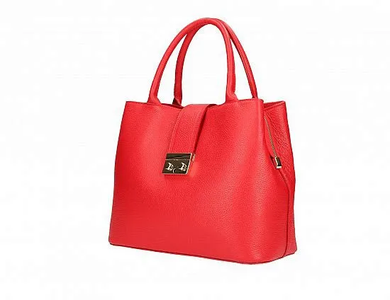 Timeless Tote with Latch Accent