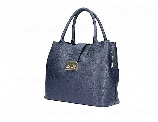 Timeless Tote with Latch Accent