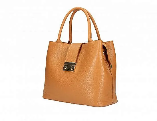 Timeless Tote with Latch Accent