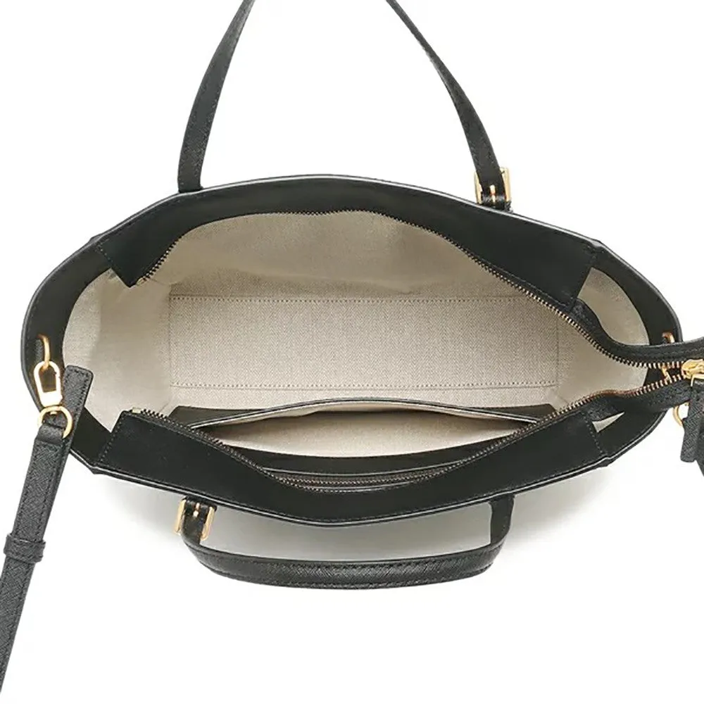 Tory Burch Black Emerson Small Tote