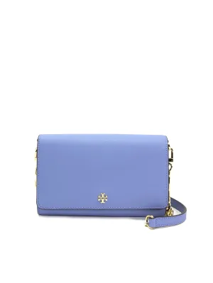 Tory Burch Bow Blue Emerson Chain Wallet