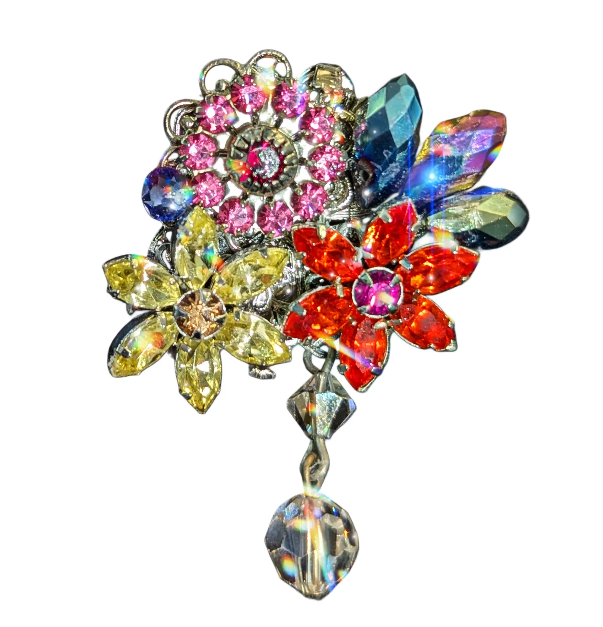 Unique Handmade Floral Brooch - Perfect for Men Embracing the New Brooch Trend - Designed by Award-Winning Artist Sugar Gay Isber