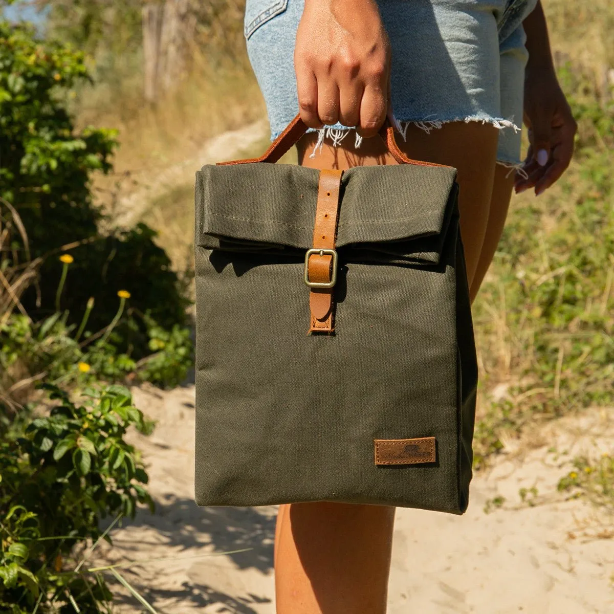 Waxed Canvas Lunch Bag