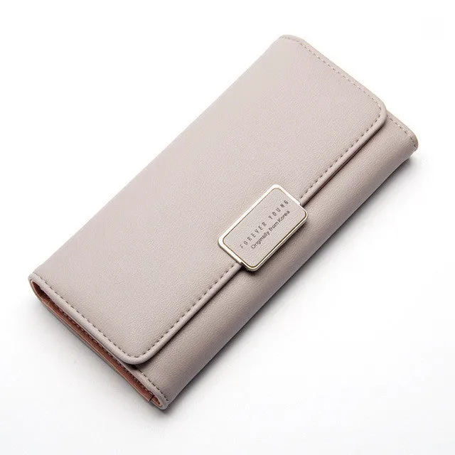 Women's purse Pure Passport cover large fresh capacity Business card holder natural wallets for female useful long-lived purse