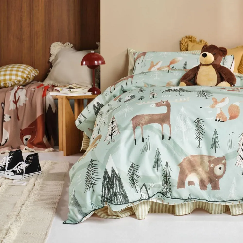 Woodland Winter Quilt Cover Set by Linen House Kids